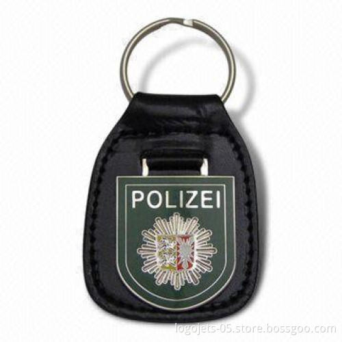 Pocket Leather Key chain with Safety Pin, OEM Orders are Accepted
